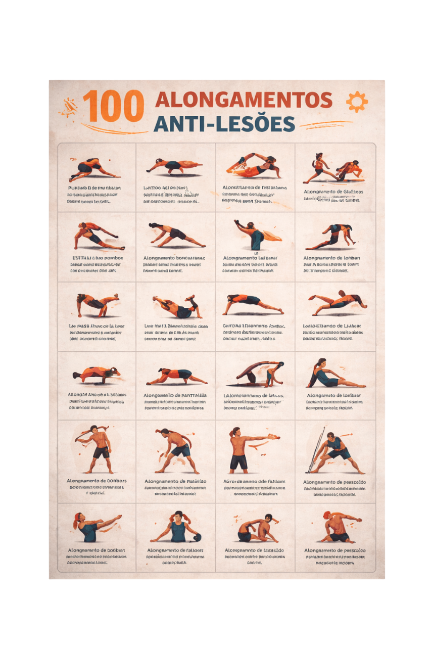 100 alongamentos